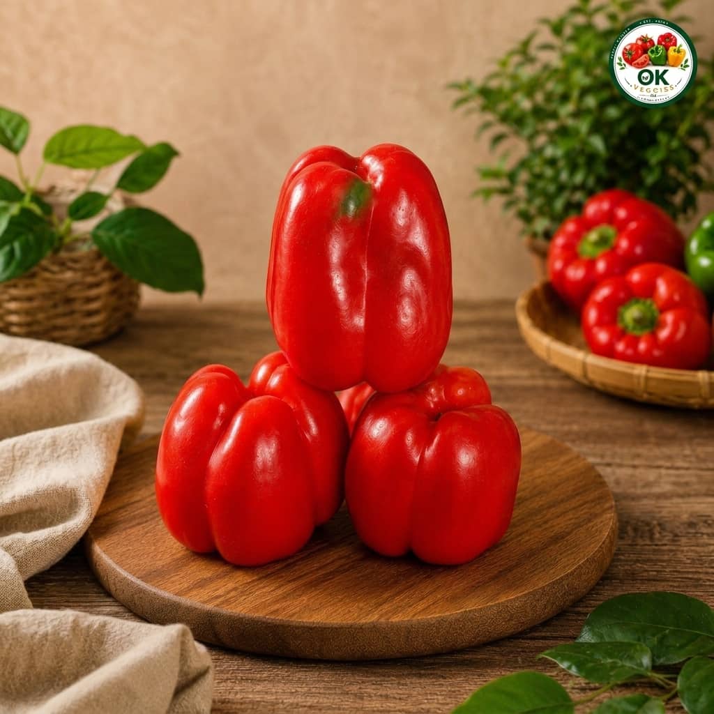 Red bell Pepper, kg, sourced from Ogun State, Jos