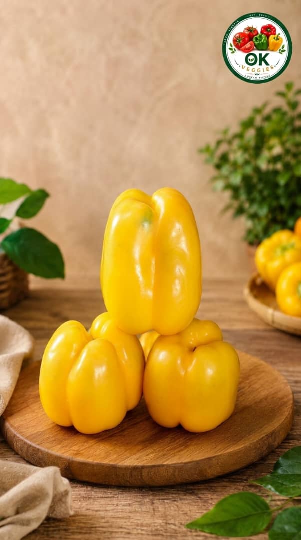 Yellow bell Pepper, kg, sourced from Ogun State, Jos